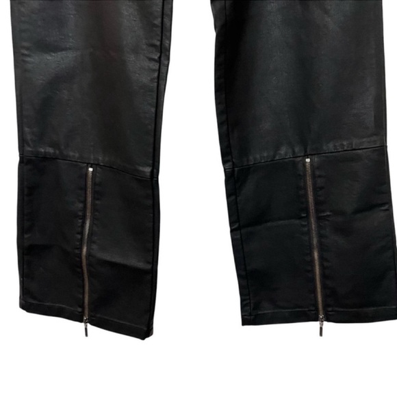 Honor The Gift Pants Size Small Faux Leather Zipper Wide Leg - Picture 4 of 11